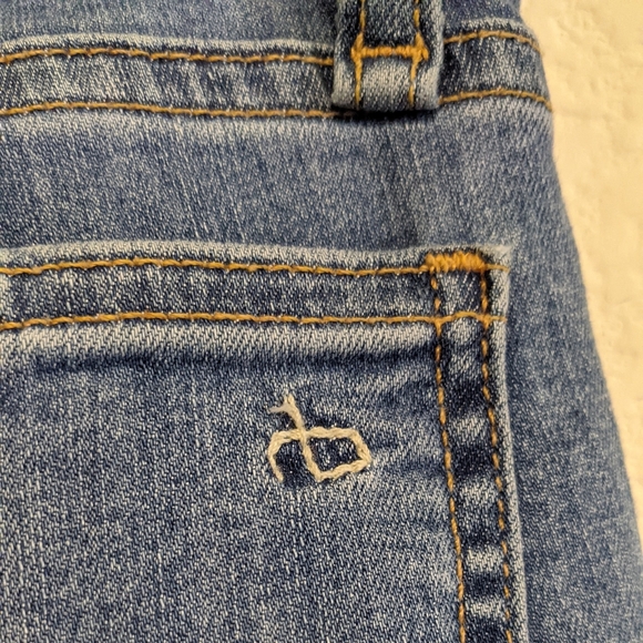 Rag & Bone Ankle Skinny frayed hem jeans size 25 - Picture 7 of 9